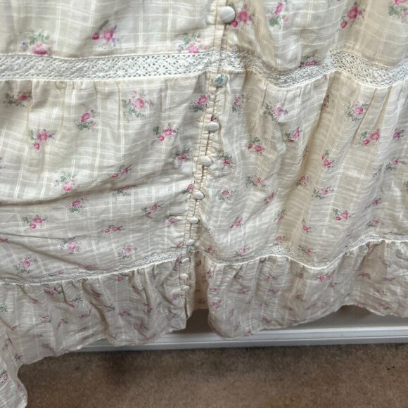 Altar'd State Anastasia Cottagecore Midi Dress Size Medium Floral Coquette - Picture 8 of 11